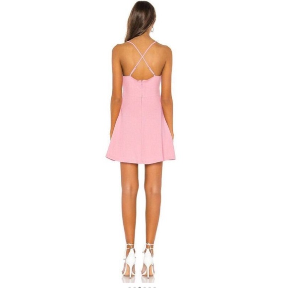 BCBGeneration Cocktail Dress 12 Pink Cross-Back - Picture 2 of 9